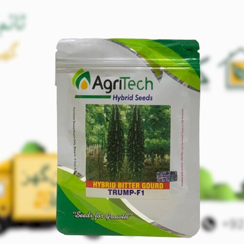 Trump F1 Hybrid Karela - Bitter Gourd Seeds - Imported Seeds Thailand - Excellent Germination - Vegetable 50gm Agritech Green Gold Seeds