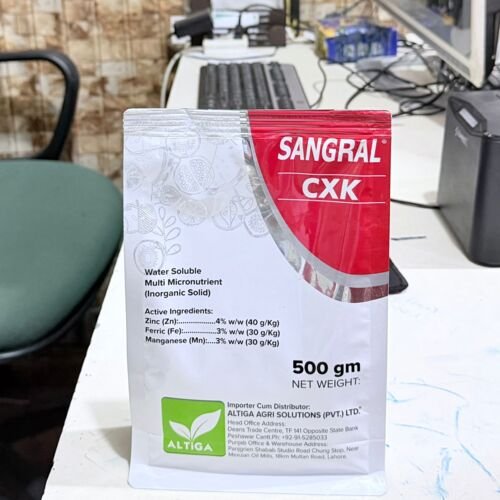 Sangral CXK 500GM Altiga Agri Solutions Water soluble Multi Micronutrient Premium Quality Inorganic Slid Zinc 4, Ferric 3, Manganese 2 and etc for all crops and fruit plants  SQM Barcelona Spain