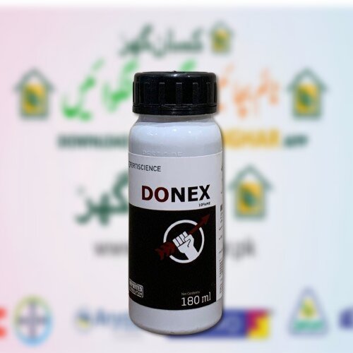 Donex 10ME 180ML Emamectin Benzoate 3 + Lambda Cyhalothrin 7 Insecticide for all worms of crops and plants Fertiscience Imported formulation