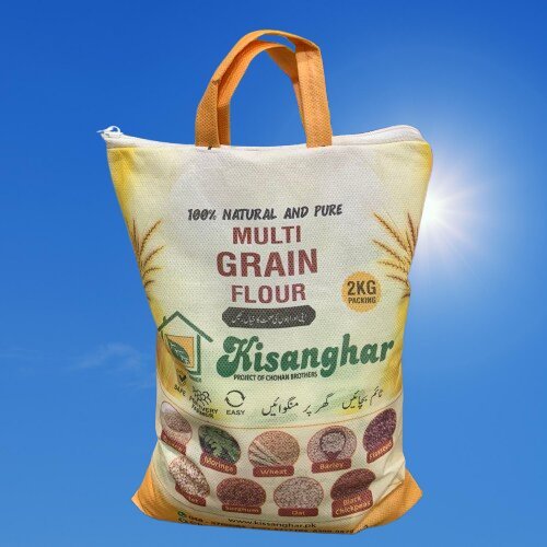 Multigrain Flour Kissan Ghar 2KG Kissan Ghar Multigrain flour offers a variety of health benefits at best price