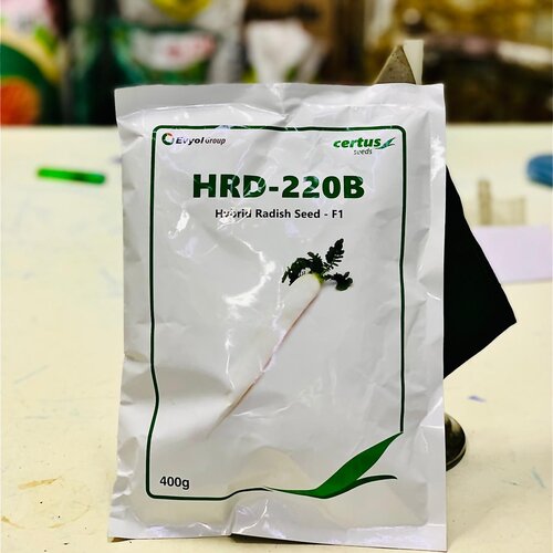Radish Seed Hybrid F1 Hrd - 220b 400gm Combagro Certus Seed Evyol Group Kanzo Mooli Beej