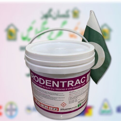 Rodentrac 2Kg Flocoumafen 0.005 Ready to use, single action and most reliable Bait To kill indoor and outdoor Rats and Mice Kukbo Science Co Ltd Jaffer Brothers Rodent Trac for Mouse Killer