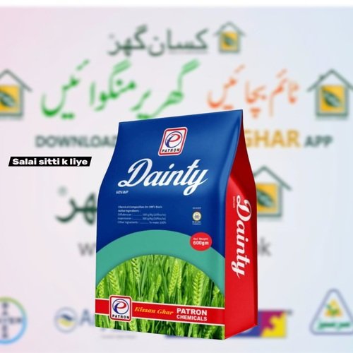 Dainty 600GM 60WP Patron Cyprafluone + Isoproturon Herbicide for Wheat Crop for salai sitti and other narrow leafs Patron Chemicals 