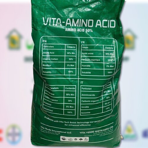 2nd Amino Acid Powder 10kg Vita Amino Acid 50 Percent Organic Fertilizer with organic minerals EC fertilizer Vita Verde Fertilizers