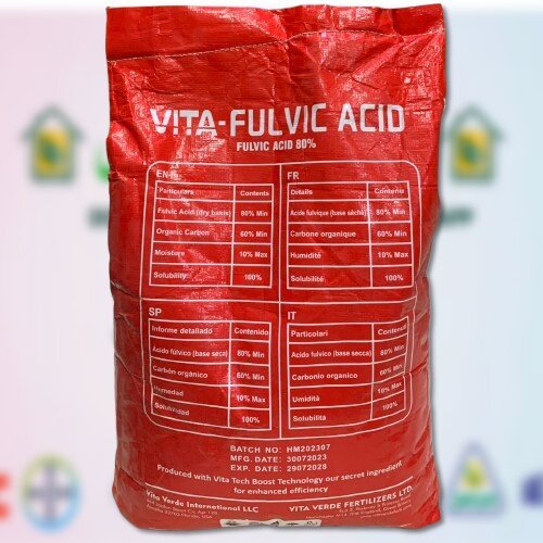 2nd Fulvic Acid 80 Percent 10Kg Imported Bag Water soluble Enriched with organic minerals Vita Verde Fertilizers