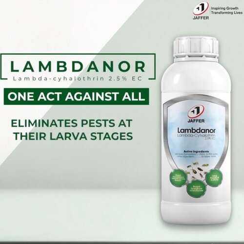 2nd Lambdanor 2.5EC 1Liter Lambda Cyhalothrin Insecticide for Household all insects jaffer brothers  Ants, Bedbugs, flies, Mosquitoes, ticks, cockroaches, crickets, earwigs, firebrats, silverfish, spiders, stinkbugs, fles and wasps