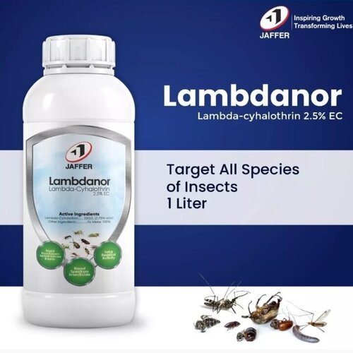 Lambdanor 2.5EC 1Liter Lambda Cyhalothrin Insecticide for Household all insects jaffer brothers  Ants, Bedbugs, flies, Mosquitoes, ticks, cockroaches, crickets, earwigs, firebrats, silverfish, spiders, stinkbugs, fles and wasps