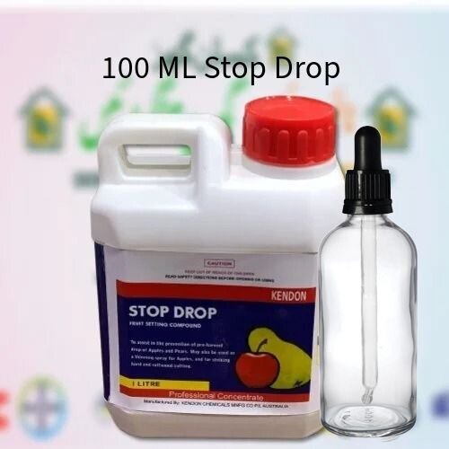 Stop Drop Fruit and Flower 100ML ( Part of 1Liter Original bag ) STOP DROP Premature Fruit Drop Kendon Chemicals MNFG CO , Australia Swat Agro A quick stop to flower and fruit drops best for cuttings Root Striking