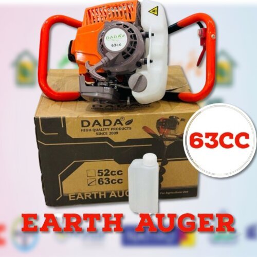 Earth Auger 63cc 2 Stroke Gasoline Power Double Handle Post Hole Digger DADA Earth Auger Machine ED520 Best for digging and planting