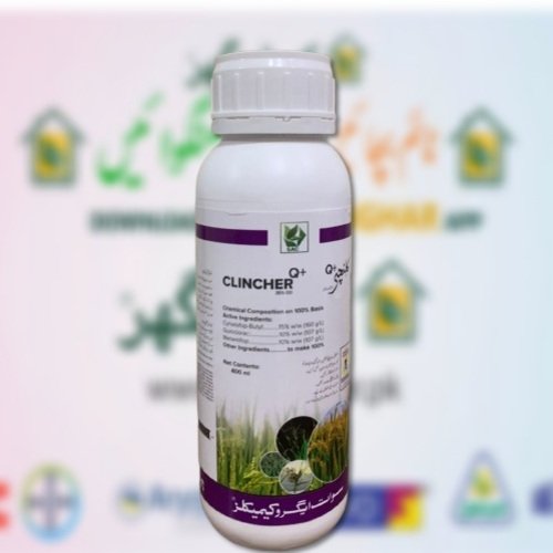 Clincher Q Plus 35OD 400ML Rice Herbicide Swat Agro Cyhalofop Butyl, Quinclorac and Metamifop Weedicide all Narrow weeds including Ghora Gass grass
