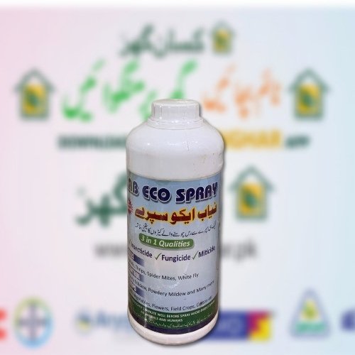 Niab Eco Spray 1Litre For All Sucking Insects Including aphid, jassid, mites, thrip, and Whitefly Plant protection division Nuclear Institute for Agriculture and Biology Best Insecticide Fungicide and Miticide Niyab Eco Spray