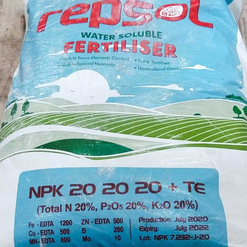 2nd Repsol Npk 20-20-20 +te 100% Water Soluble 25kg