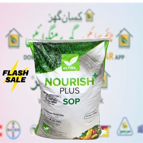 2nd Nourish plus Sop 25kg Powder FULLY SOLUBLE - Altiga Agri Solutions Potash 50 Sulphur 18 Taiwan Sesoda corporation Fertilize